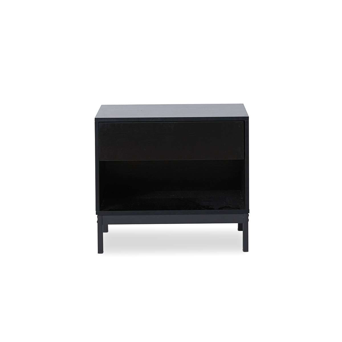 Zander Bedside Table - Black - Mocka New Zealand