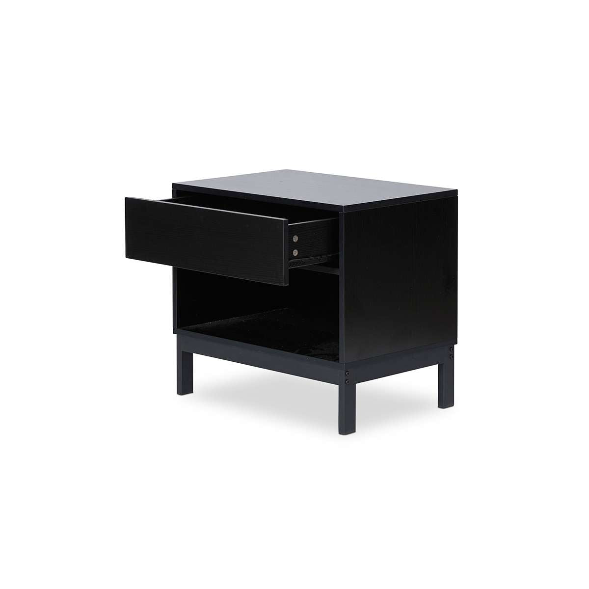 Zander Bedside Table - Black - Mocka New Zealand