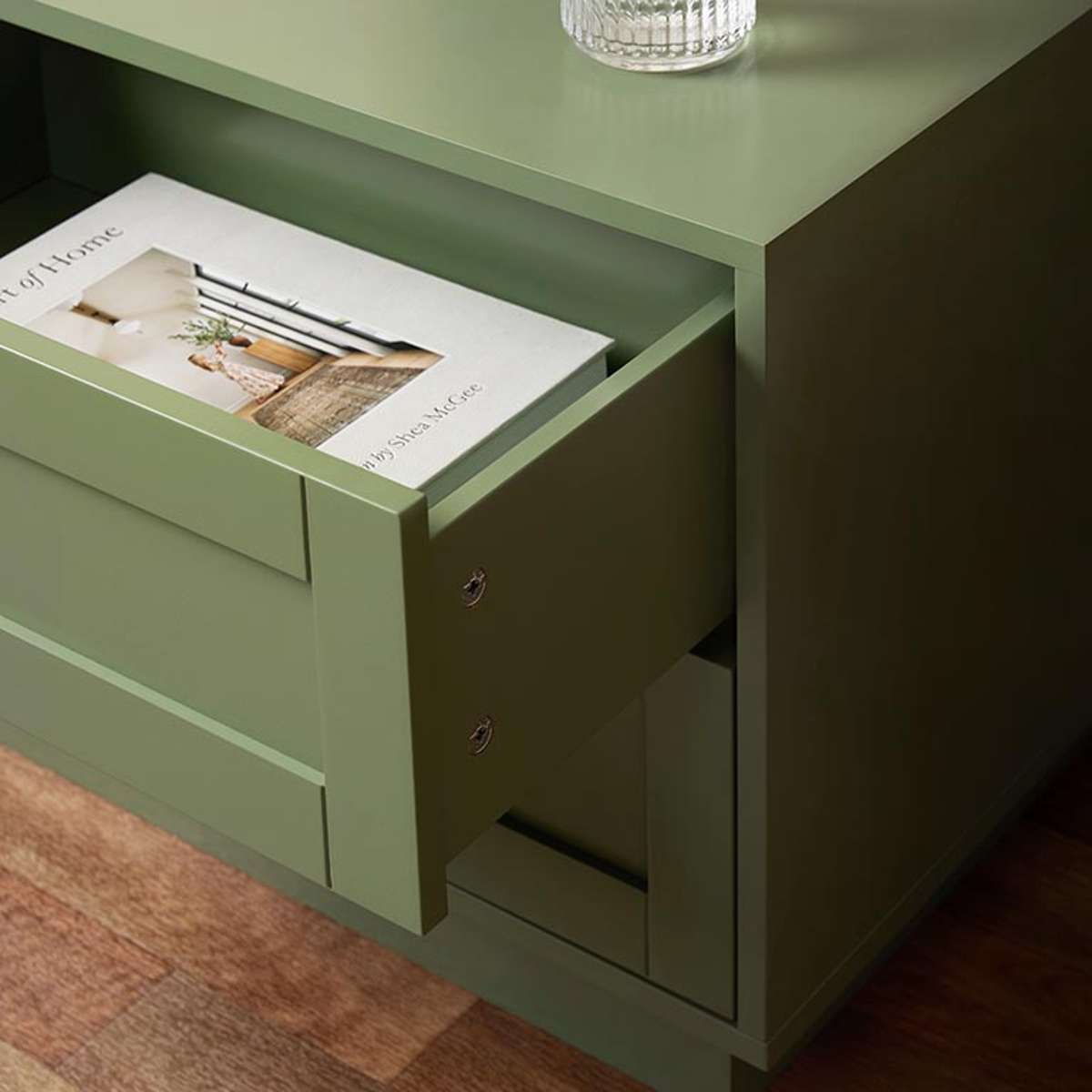 Eros Bedside Table - Sage Green - Mocka New Zealand