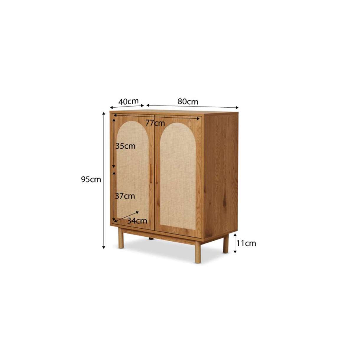 Canyon Two Door Cabinet - Mocka New Zealand