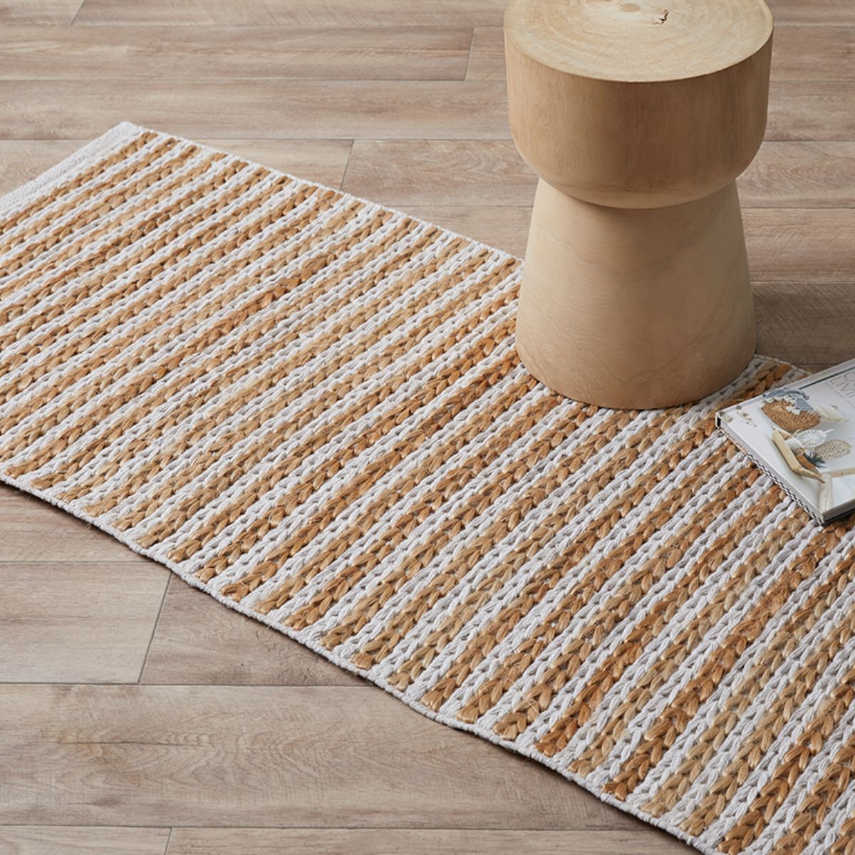 Duke Braided Cotton Jute Rug - Runner - Mocka New Zealand