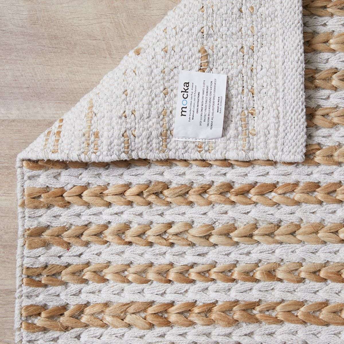 Duke Braided Cotton Jute Rug - Runner - Mocka New Zealand
