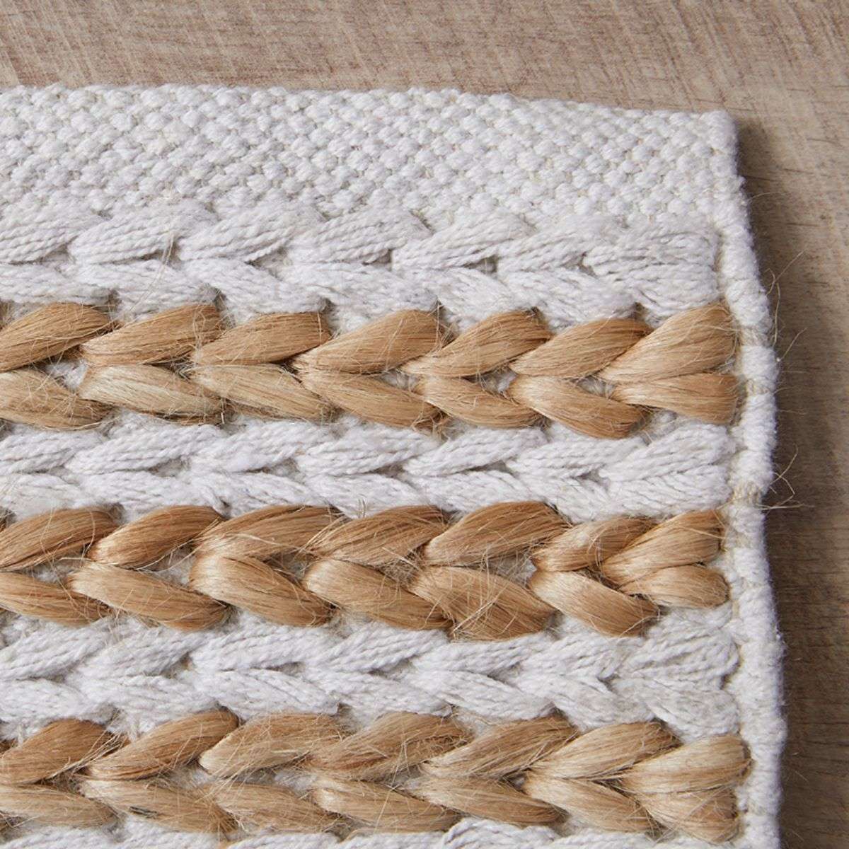 Duke Braided Cotton Jute Rug - Runner - Mocka New Zealand