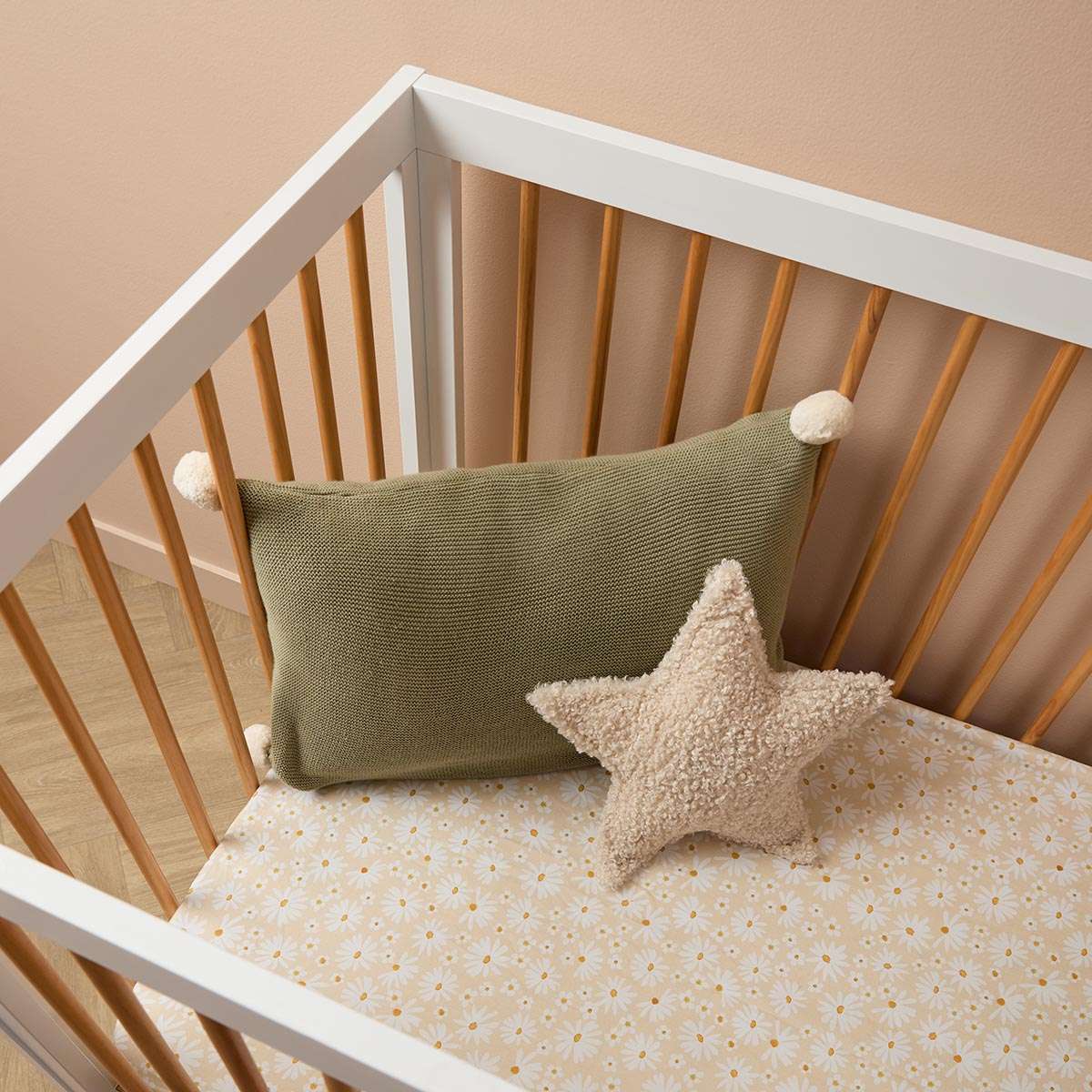 Aspen Classic Cot - White/Natural - Mocka New Zealand