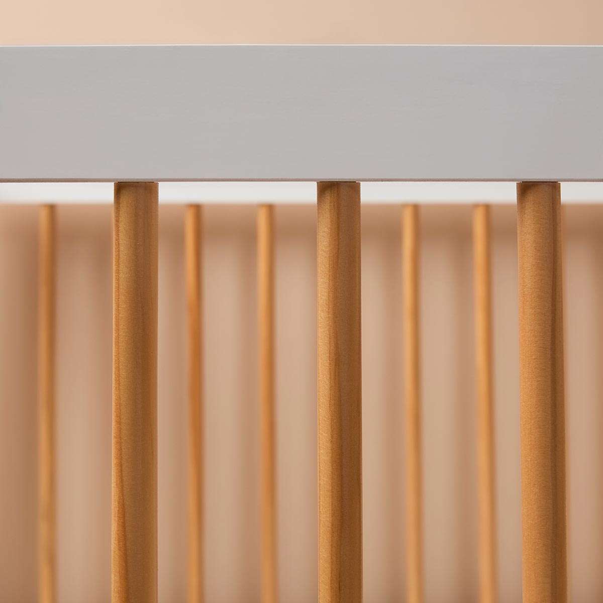 Aspen Classic Cot - White/Natural - Mocka New Zealand