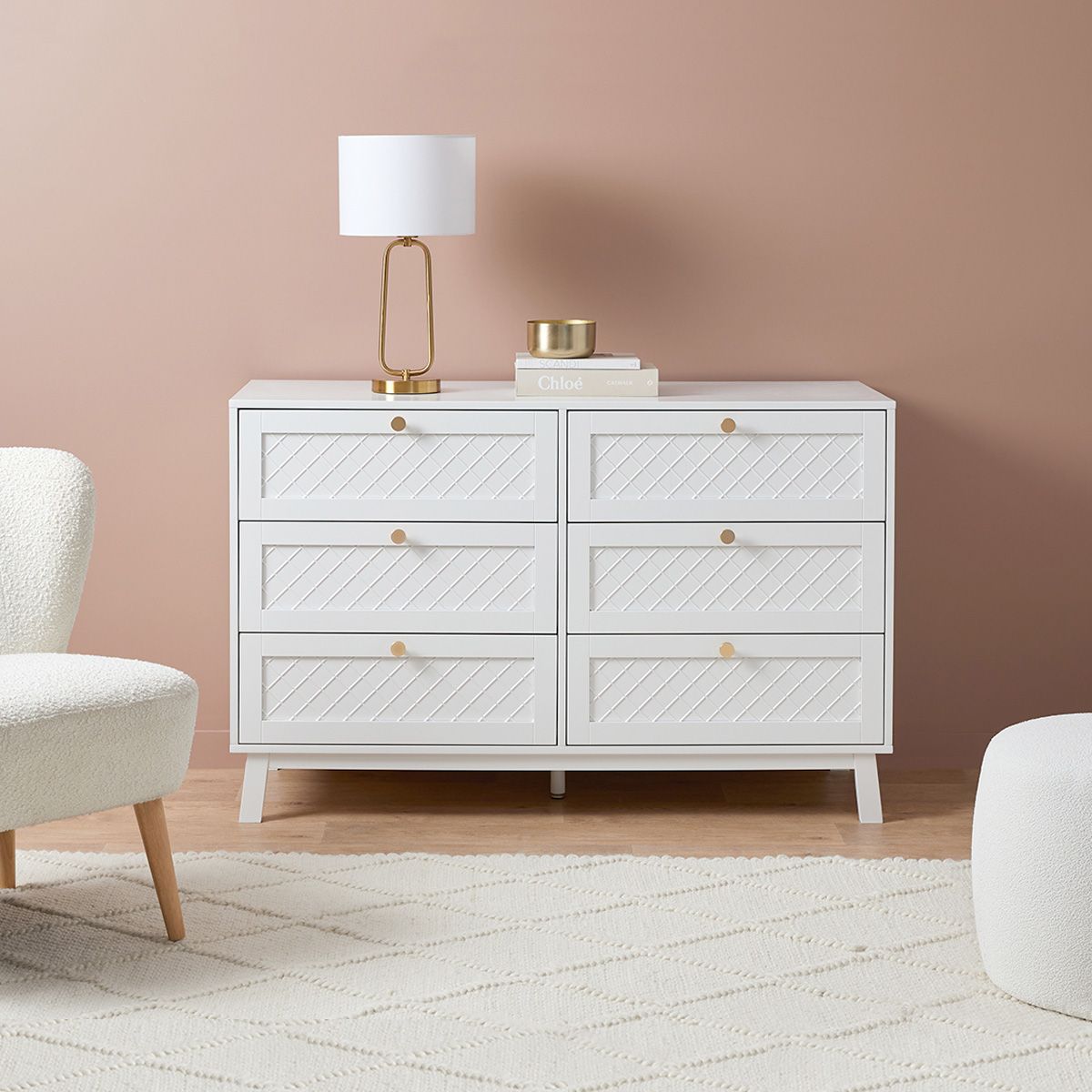 Genevieve Six Drawer - Mocka New Zealand