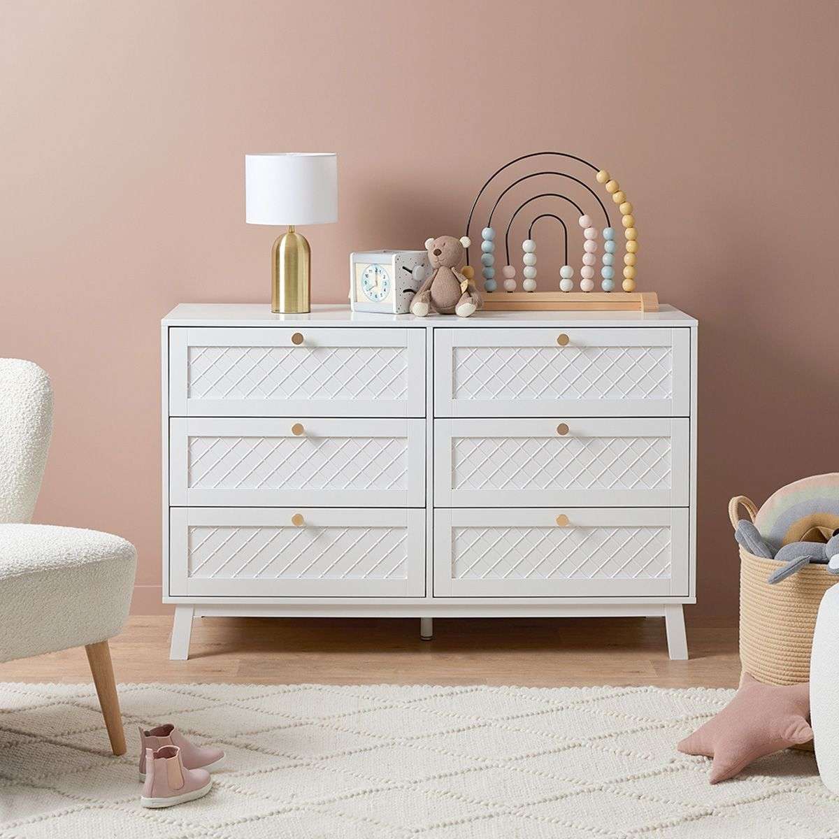 Genevieve Six Drawer - Mocka New Zealand