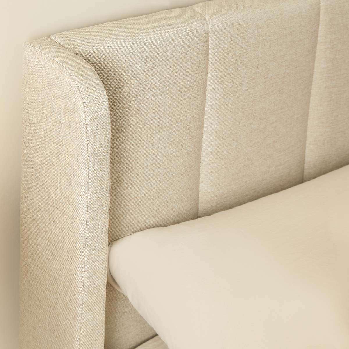 Quinn Queen Bed - Natural