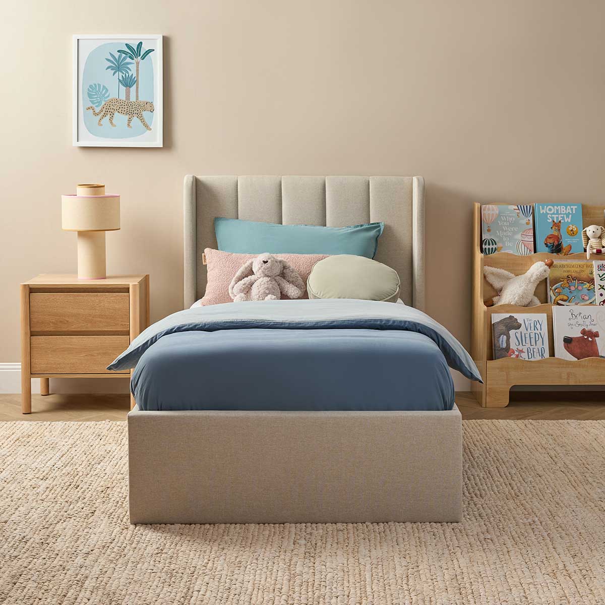 Quinn Single Bed - Natural
