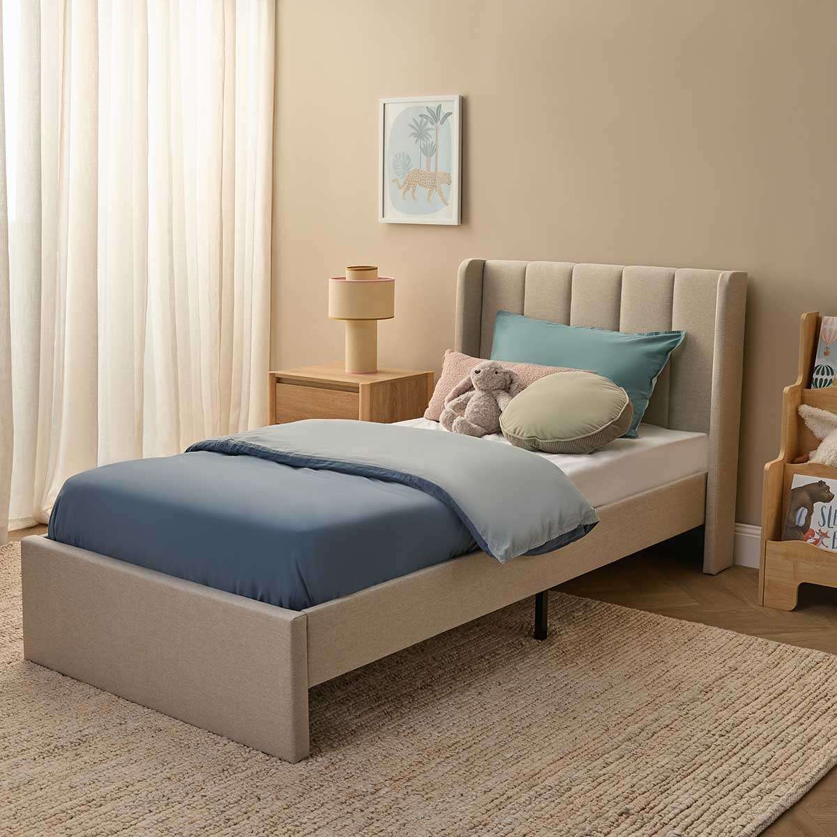 Quinn Single Bed - Natural