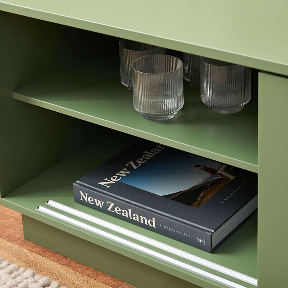 Eros Entertainment Unit - Sage Green - Mocka New Zealand