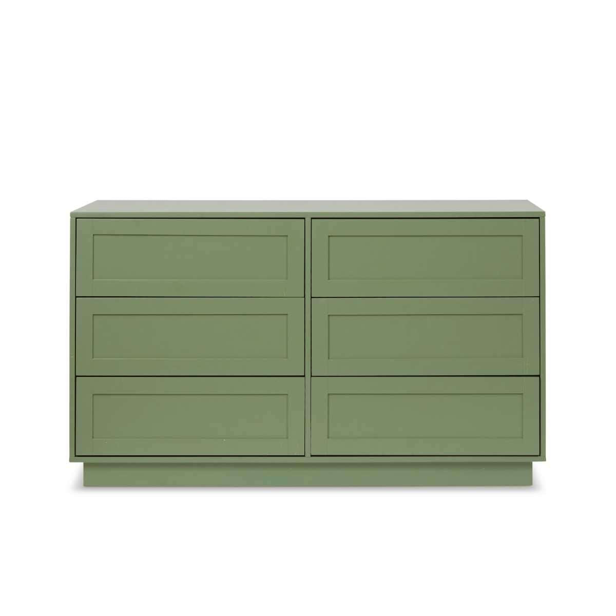 Eros Six Drawer - Sage Green - Mocka New Zealand