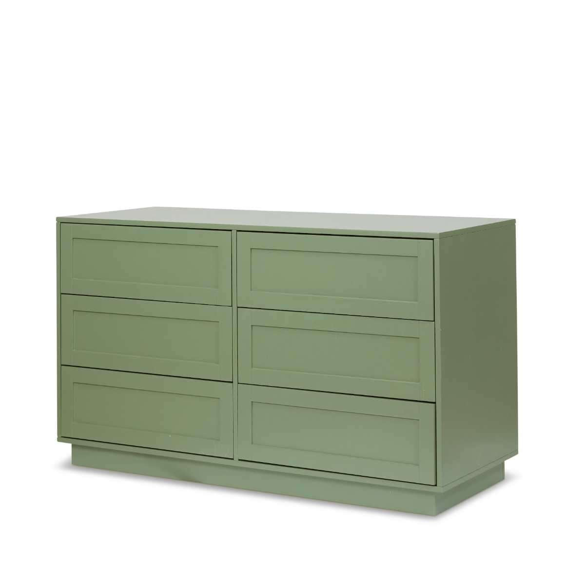 Eros Six Drawer - Sage Green - Mocka New Zealand