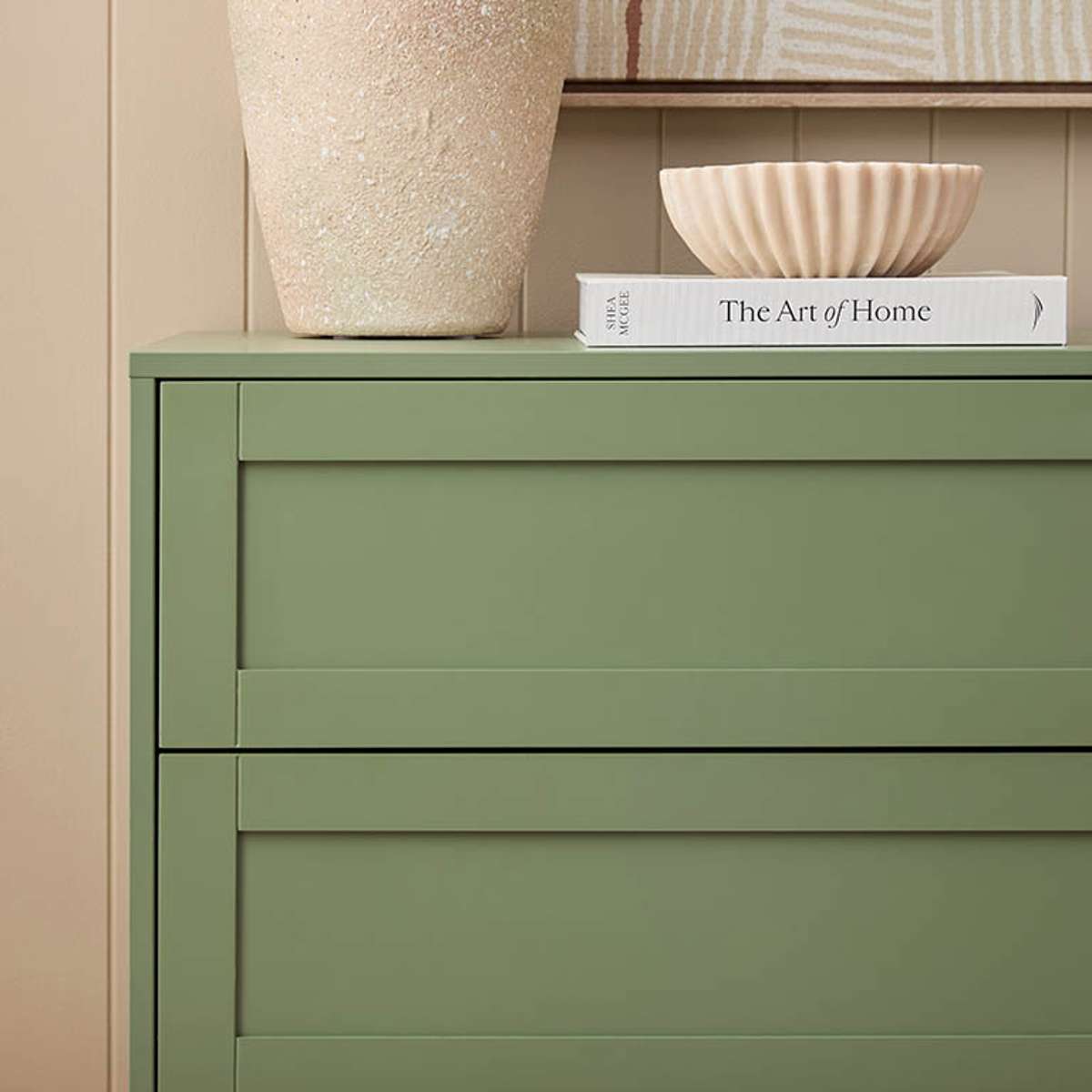Eros Six Drawer - Sage Green - Mocka New Zealand