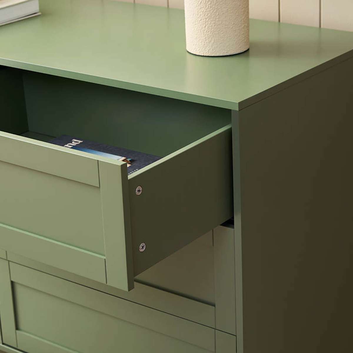 Eros Six Drawer - Sage Green - Mocka New Zealand