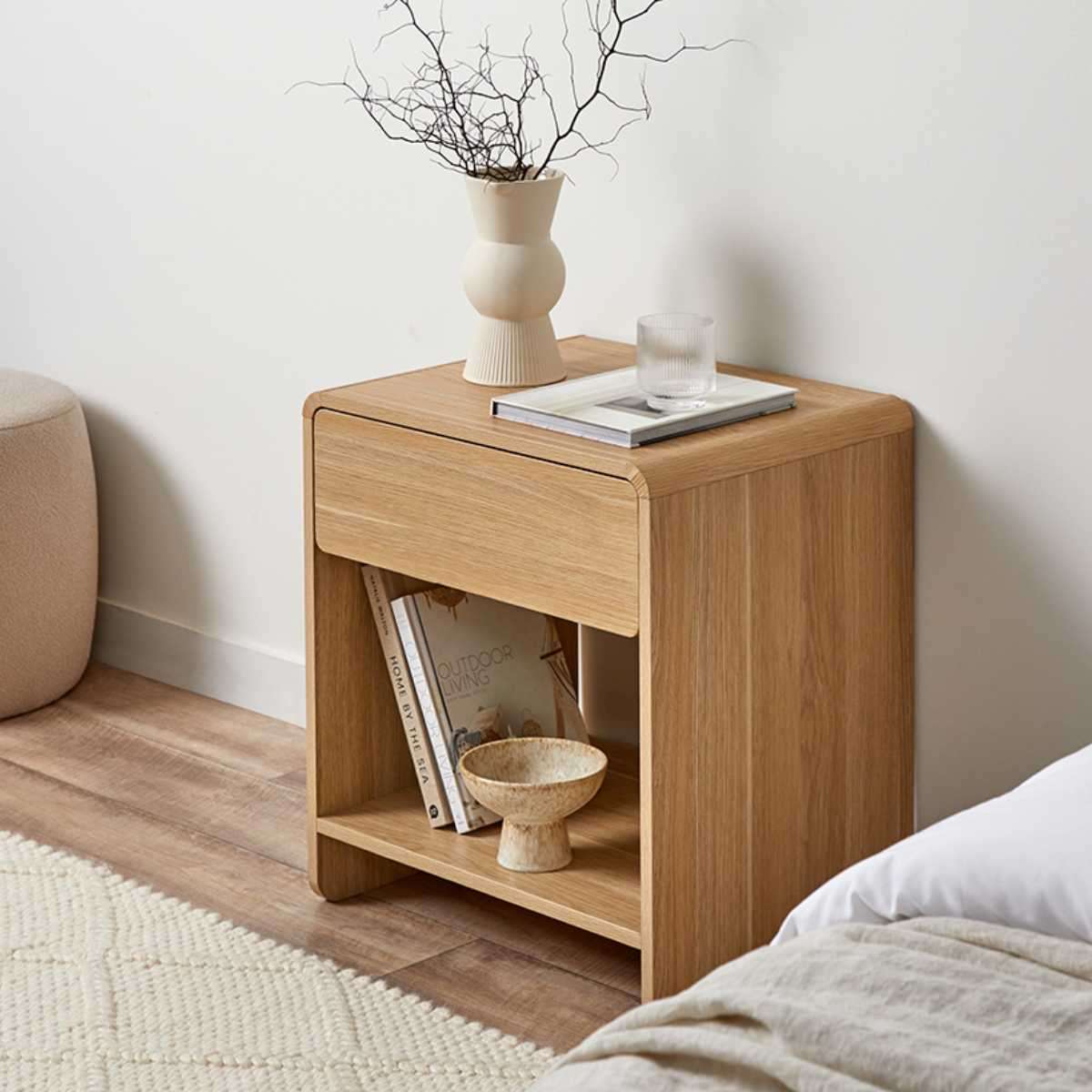 Owen Bedside Table - Natural - Mocka New Zealand