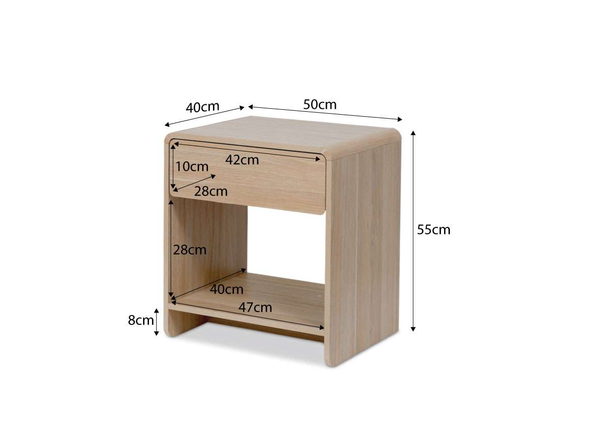 Owen Bedside Table - Natural - Mocka New Zealand