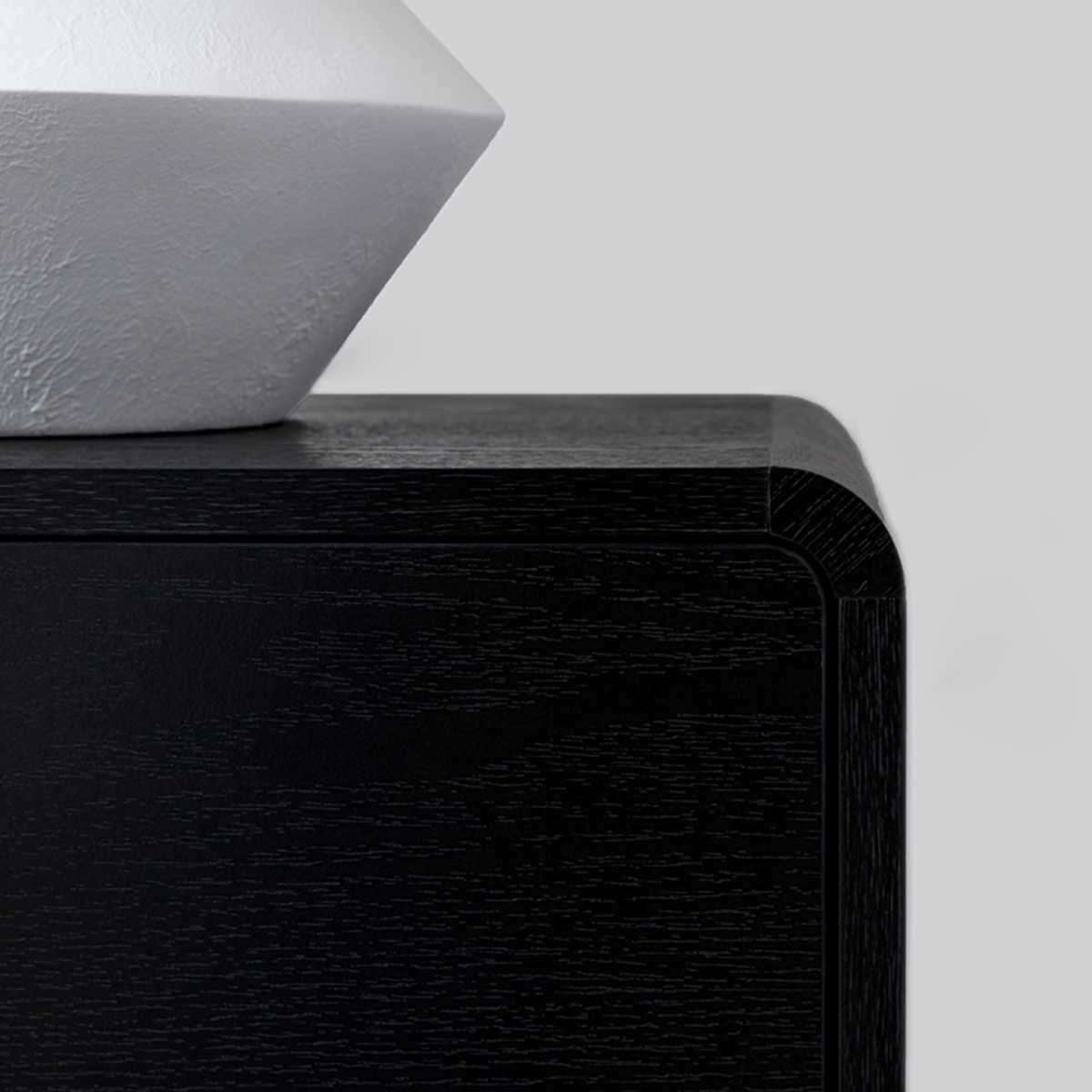 Owen Bedside Table - Black - Mocka New Zealand
