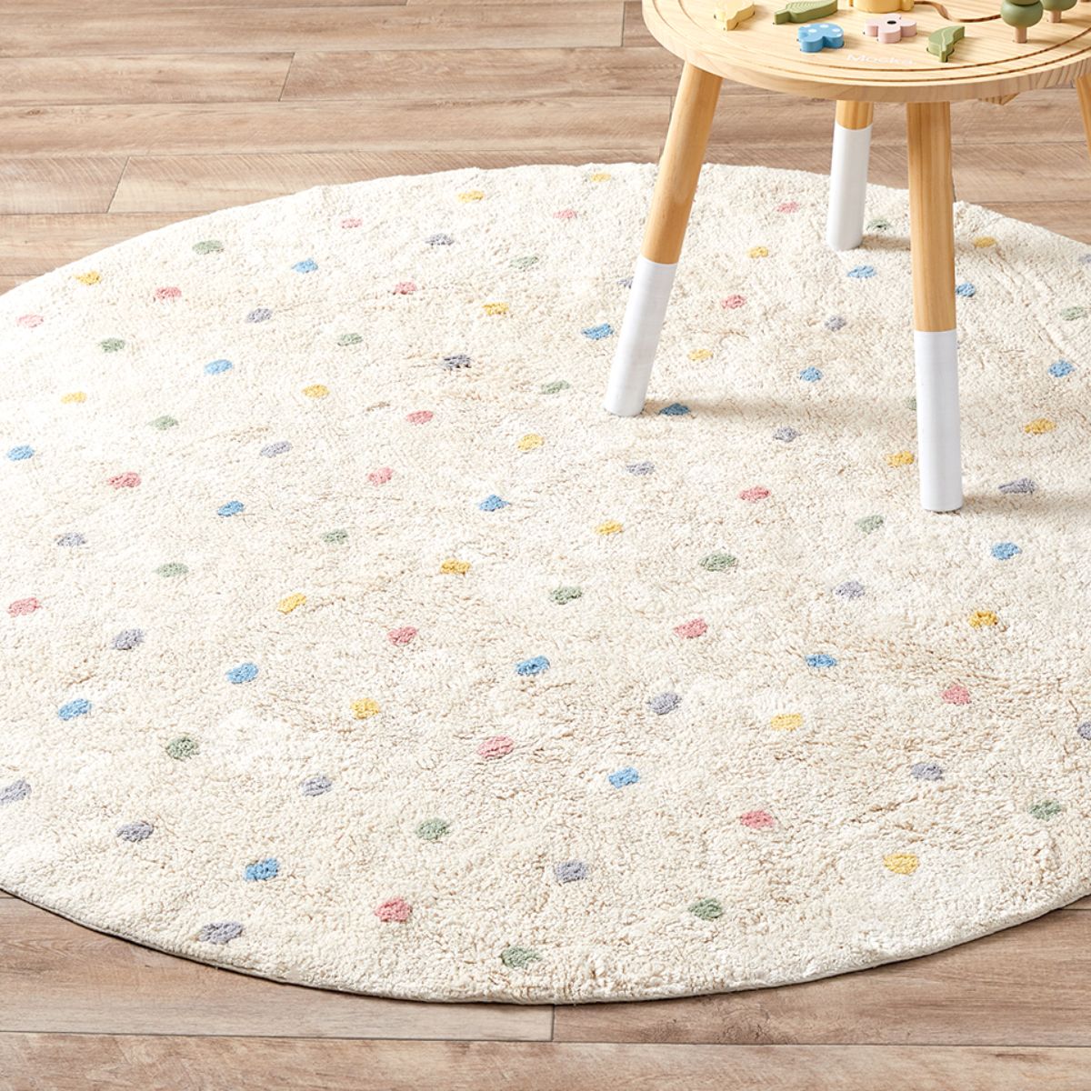 Mocka Round Rug Addy Round Spot Rug - Multi | Decor | Mocka NZ