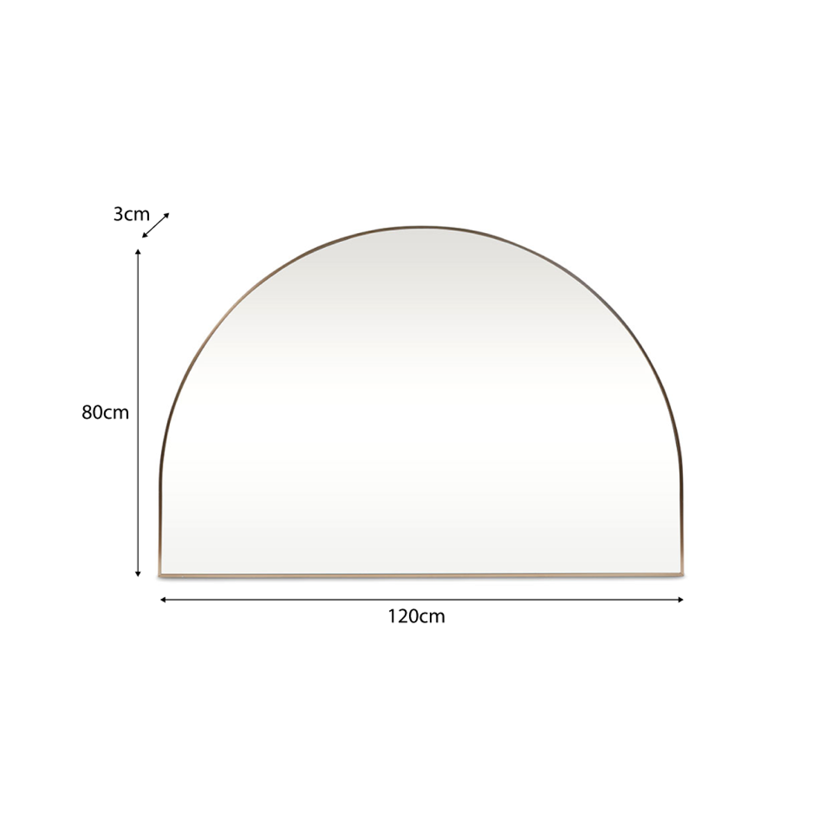 Anna Arch Mirror - Gold - Mocka New Zealand