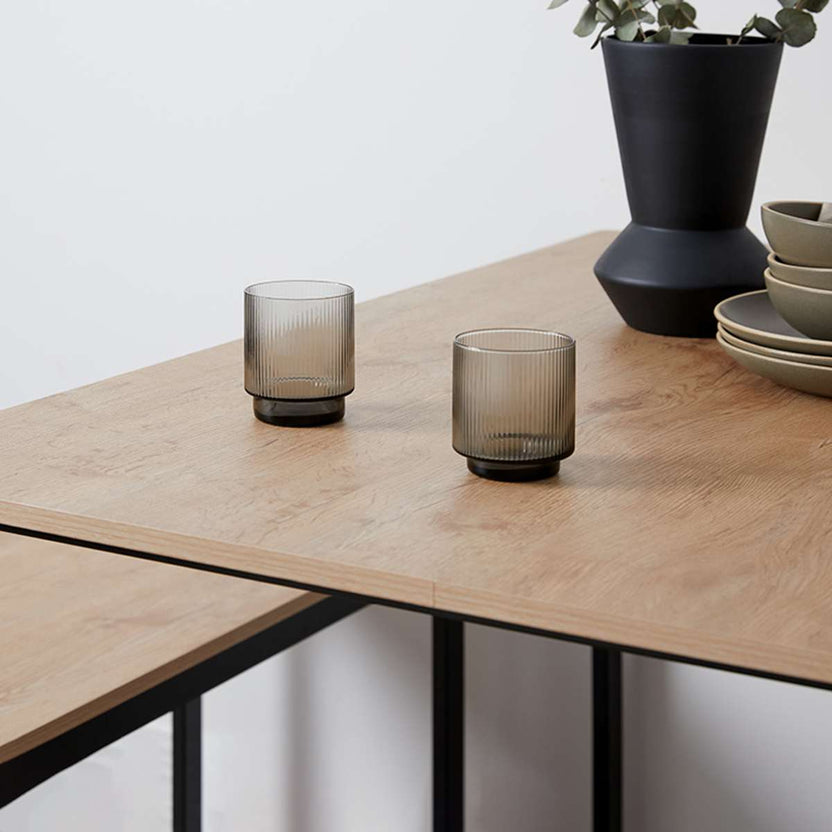 Reese Four Seater Dining Set - Black | Mocka NZ