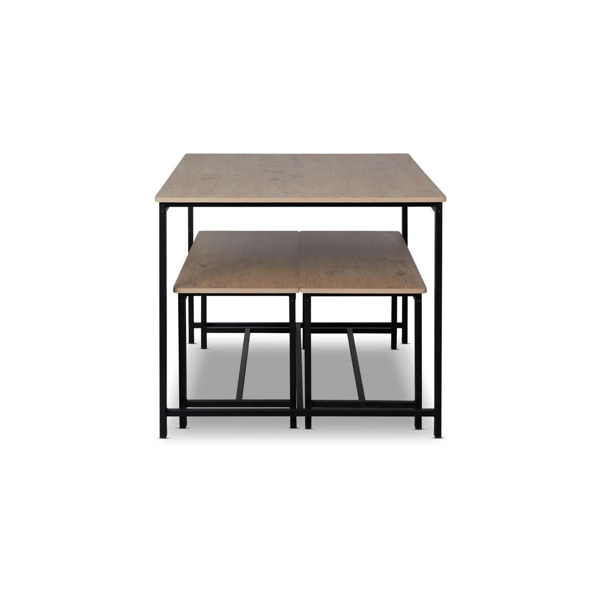 Reese Four Seater Dining Set - Black | Mocka NZ