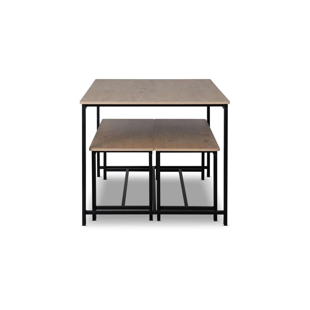 Reese 4 Seater Dining Set - Black - Mocka New Zealand