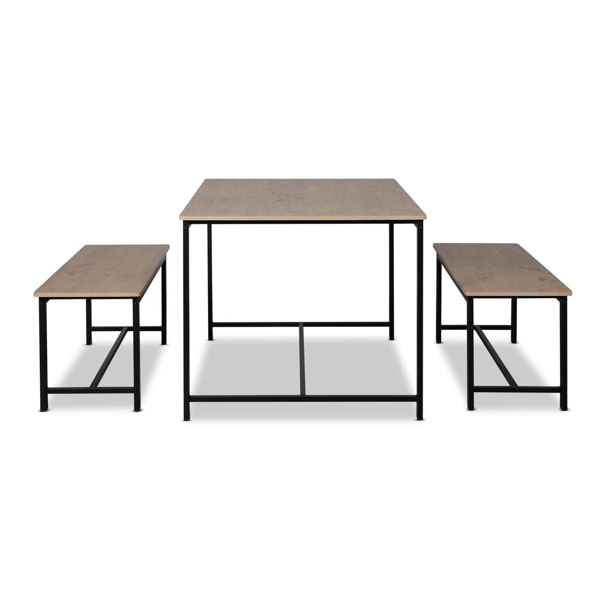 Reese 4 Seater Dining Set - Black - Mocka New Zealand