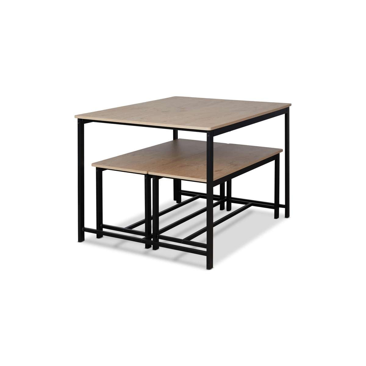 Reese 4 Seater Dining Set - Black - Mocka New Zealand