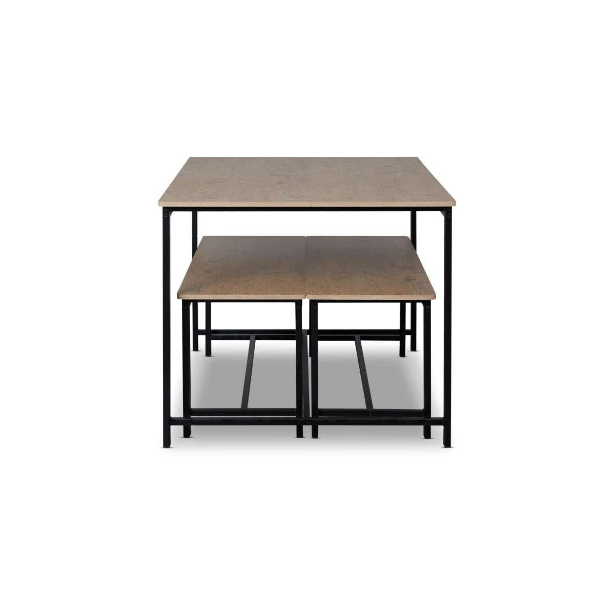 Reese 4 Seater Dining Set - Black - Mocka New Zealand