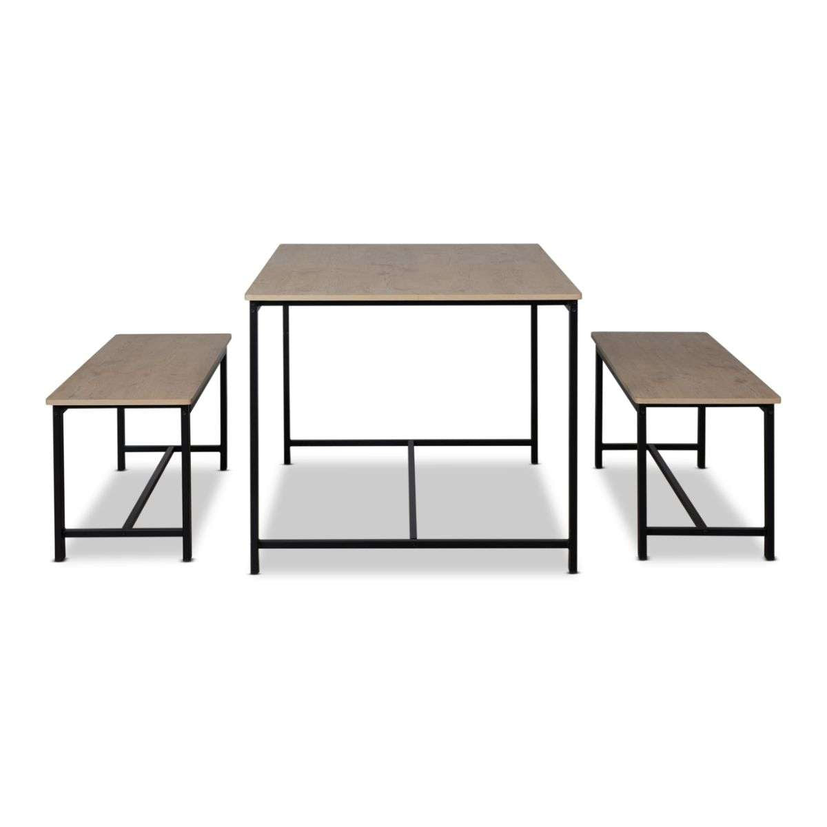 Reese 4 Seater Dining Set - Black - Mocka New Zealand