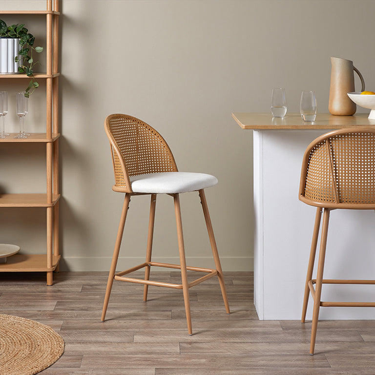 Avila Bar Stool Natural Mocka NZ