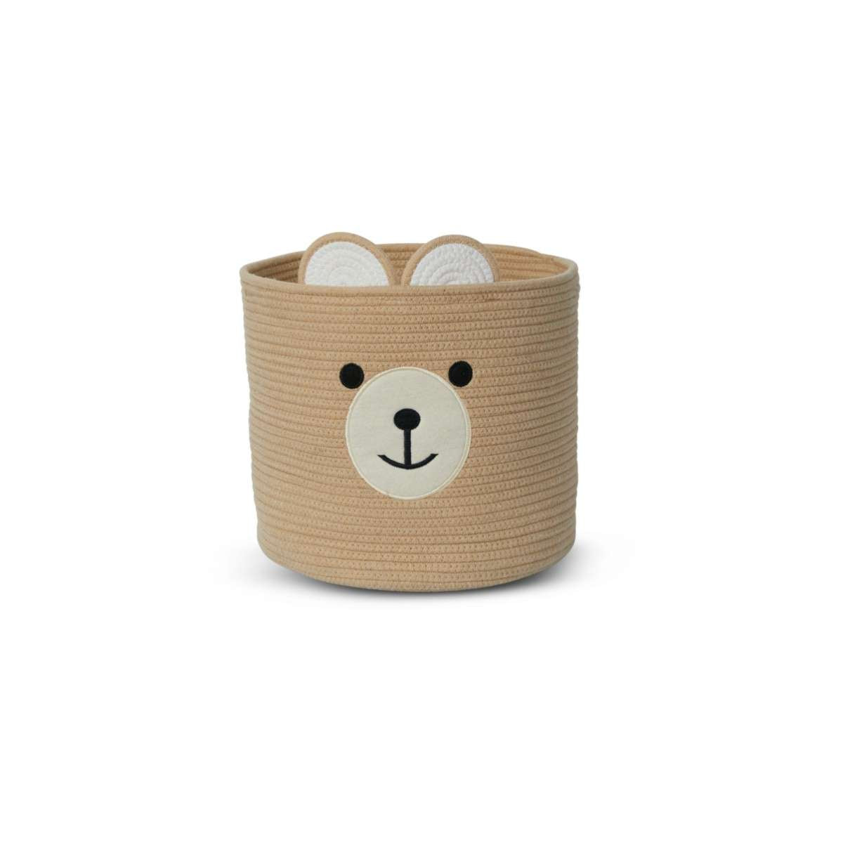 Bear Round Basket - Mocka New Zealand