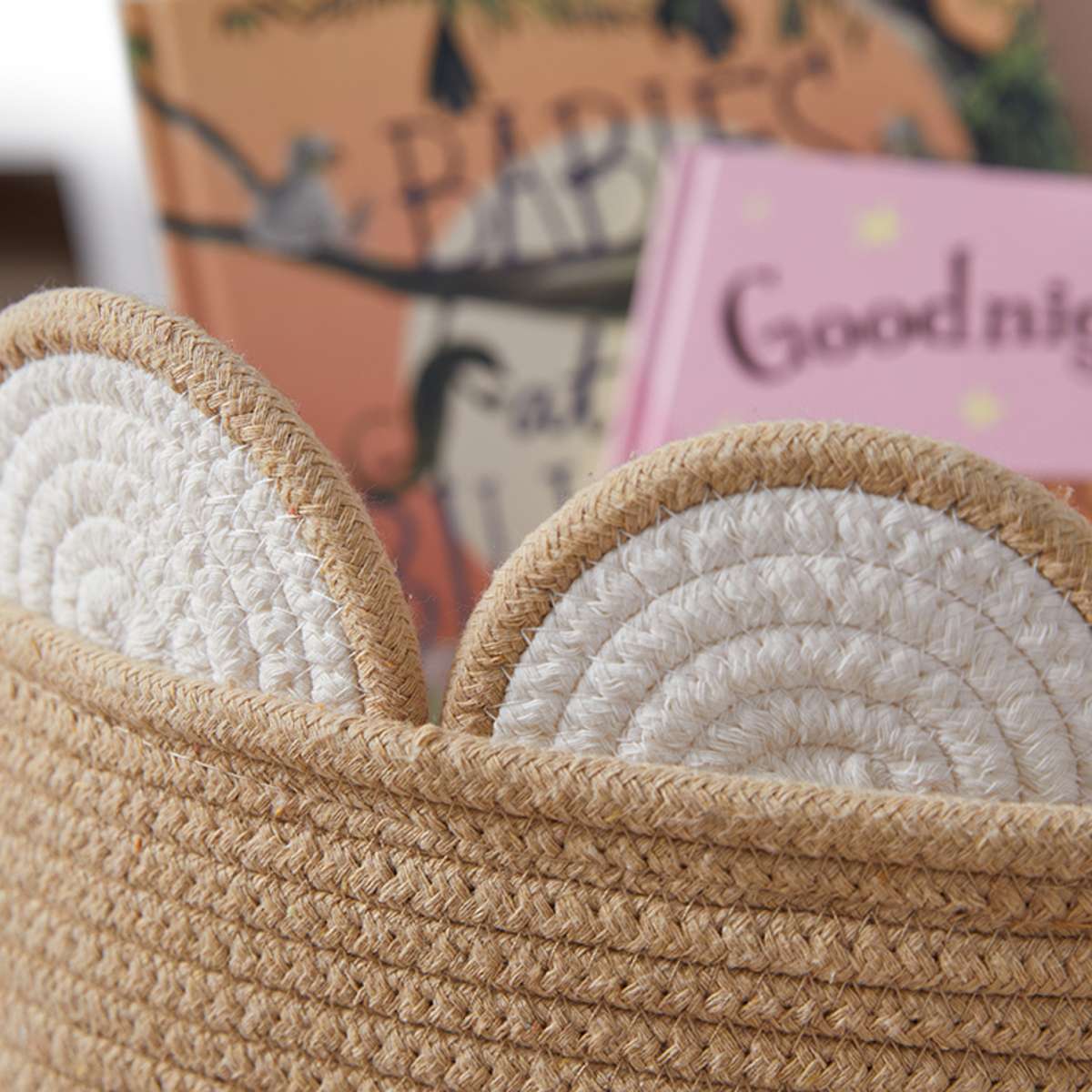 Bear Round Basket - Mocka New Zealand