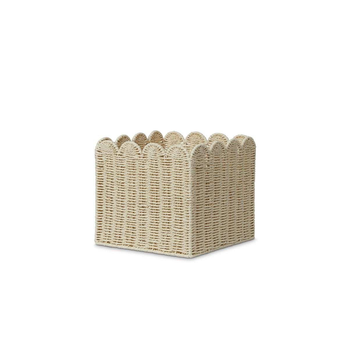 Scalloped Cube Basket - Mocka New Zealand