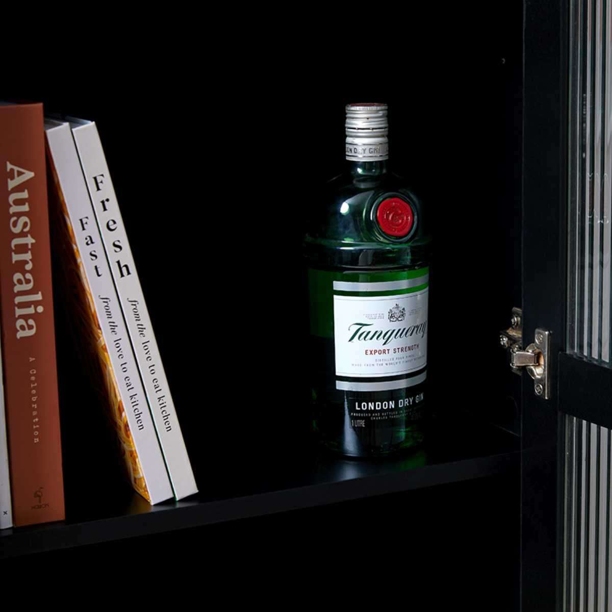 Easton Bar Cabinet - Black - Mocka New Zealand