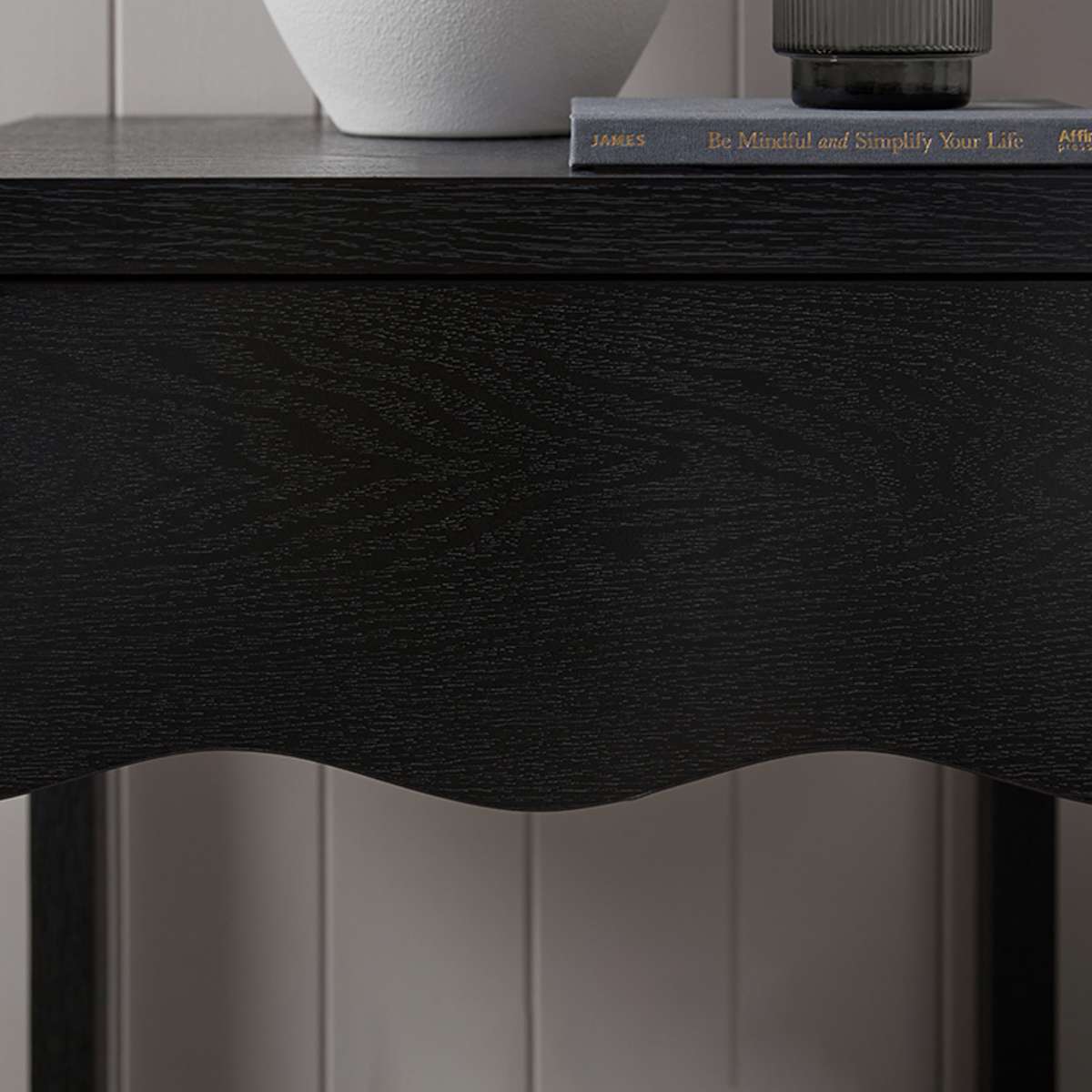 Malena Bedside Table - Black - Mocka New Zealand