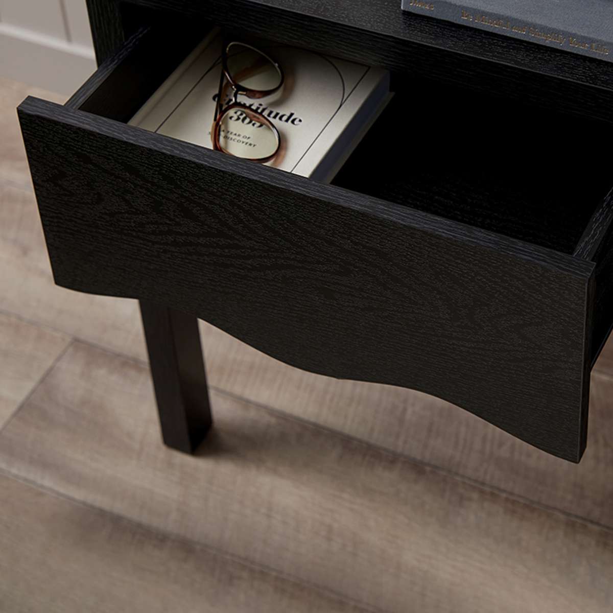 Malena Bedside Table - Black - Mocka New Zealand