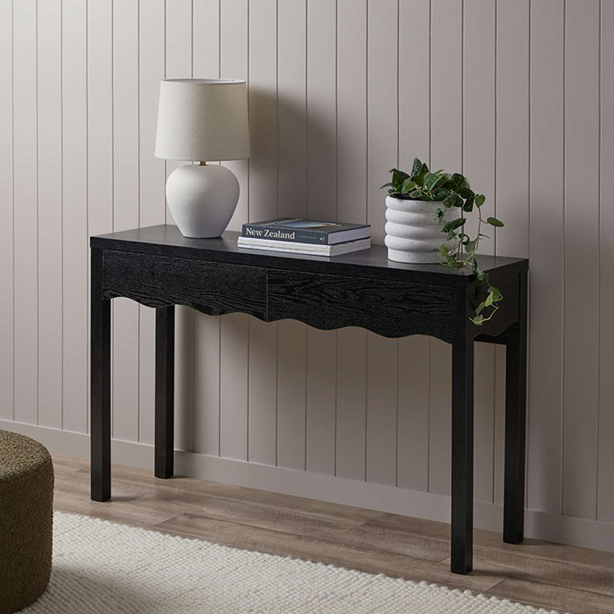 Malena Console Table - Black - Mocka New Zealand