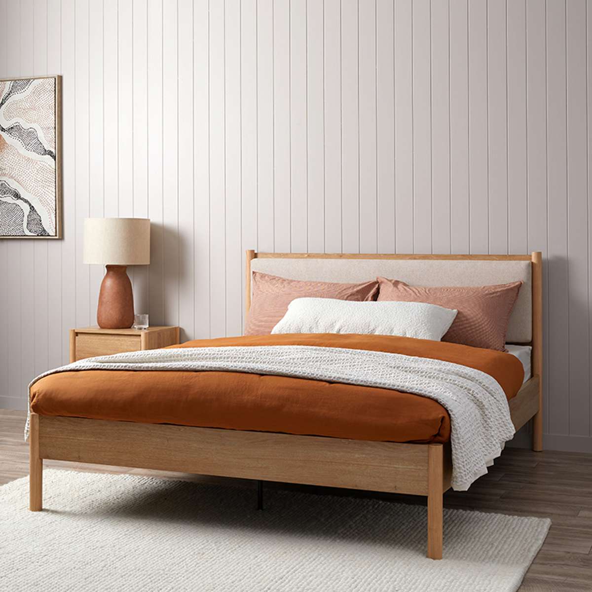 Blair Bed - Queen - Mocka New Zealand