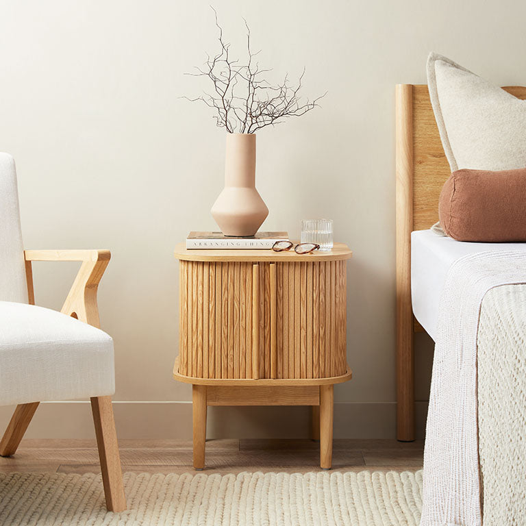 Maeve Bedside Table - Natural