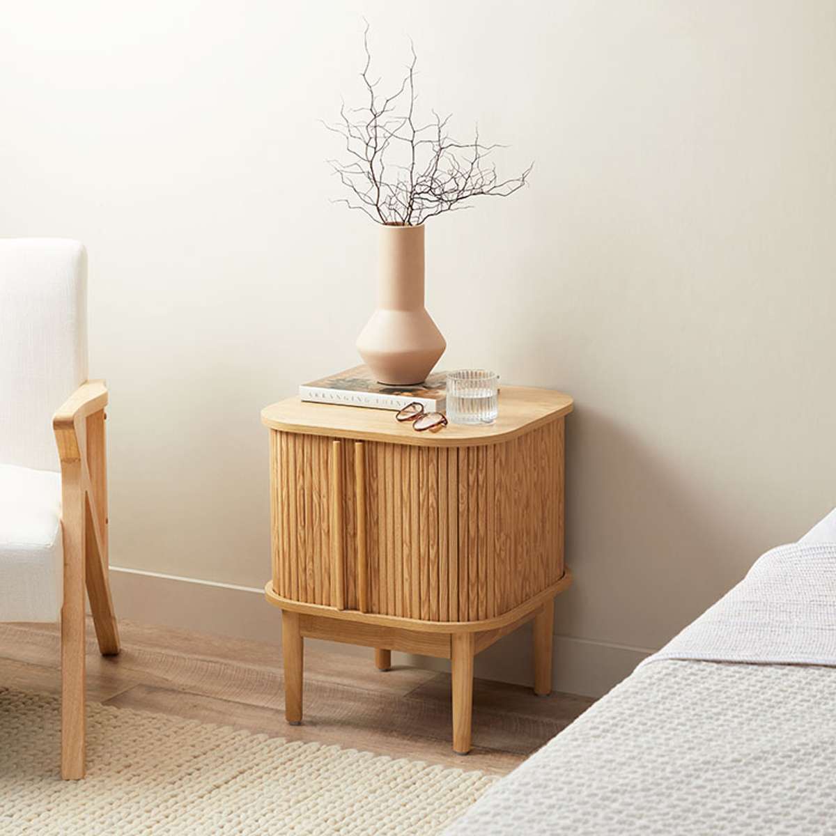 Maeve Bedside Table - Natural - Mocka New Zealand