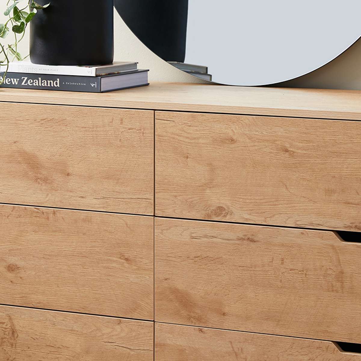 Zack Six Drawer - Natural - Mocka New Zealand