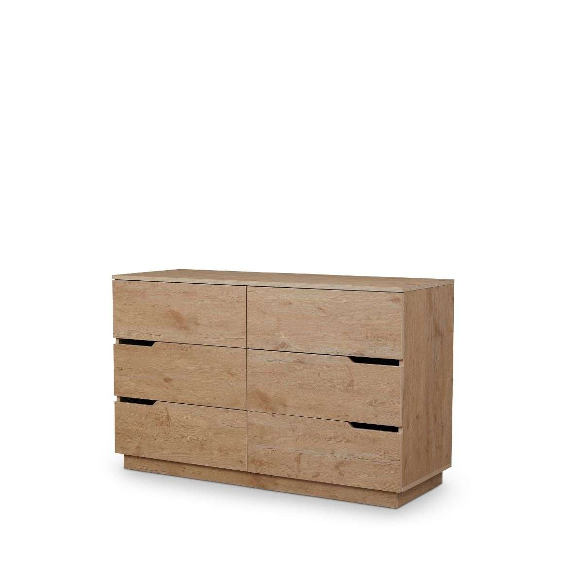 Zack Six Drawer - Natural - Mocka New Zealand