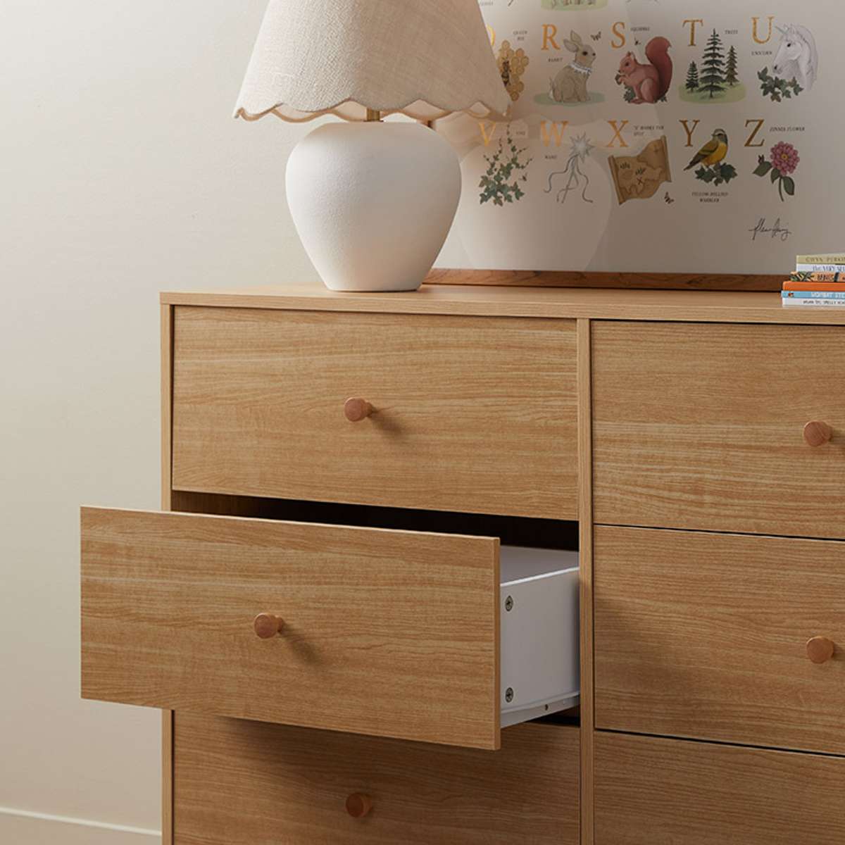 Aspen Six Drawer - Natural - Mocka New Zealand
