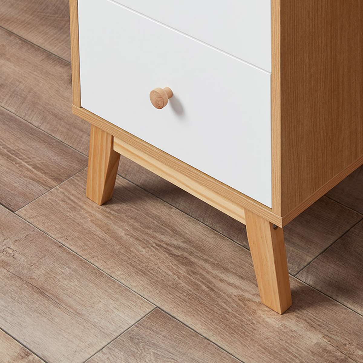 Aspen Desk - White/Natural - Mocka New Zealand