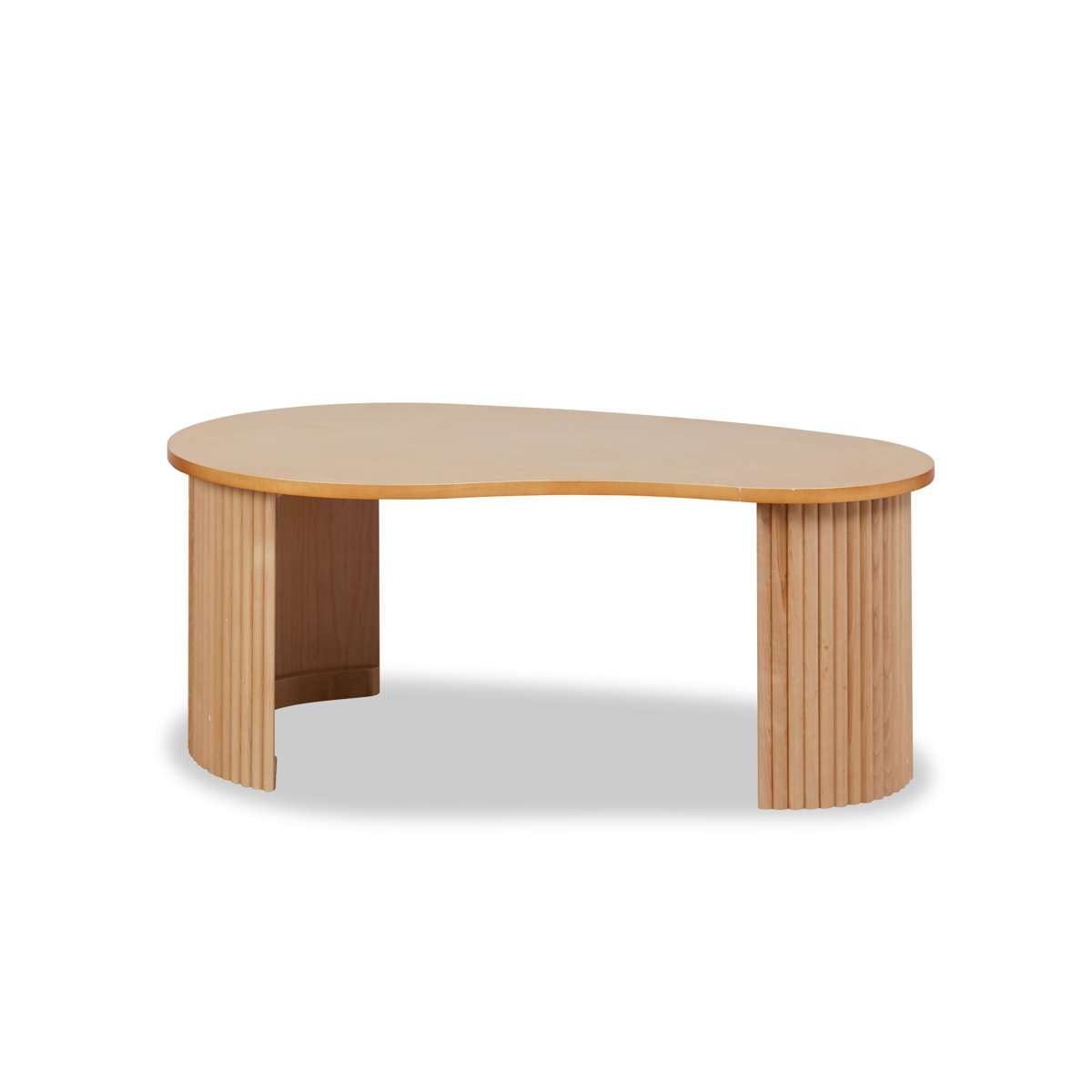 Eve Pebble Shaped Coffee Table - Birch - Mocka New Zealand