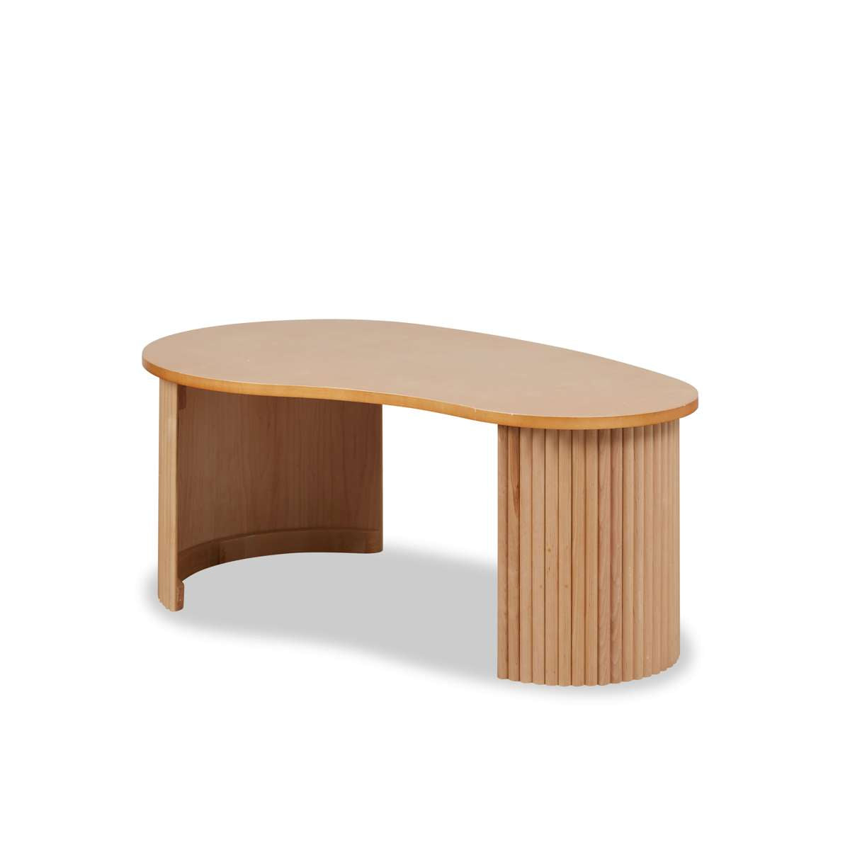 Eve Pebble Shaped Coffee Table - Birch - Mocka New Zealand