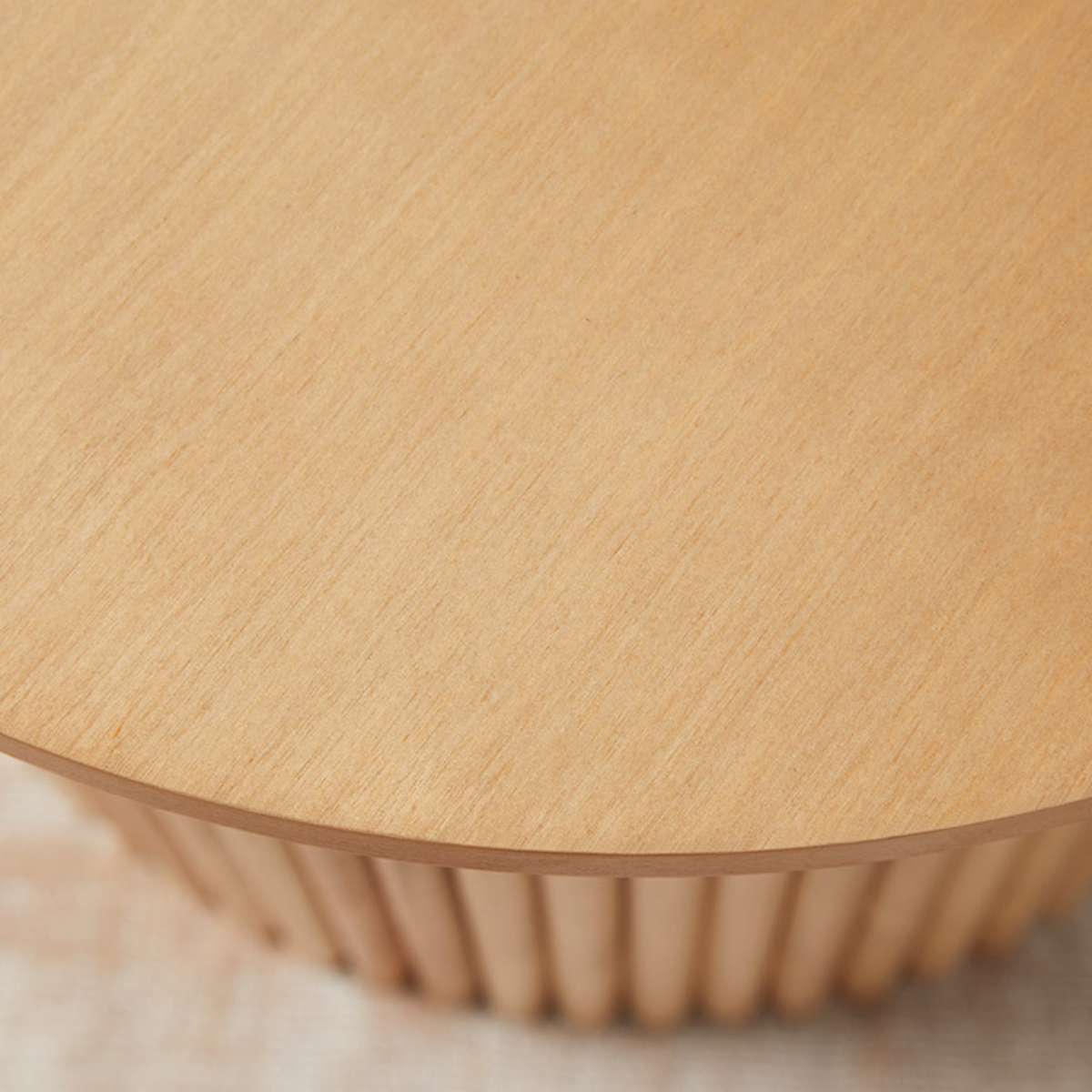 Eve Pebble Shaped Coffee Table - Birch - Mocka New Zealand