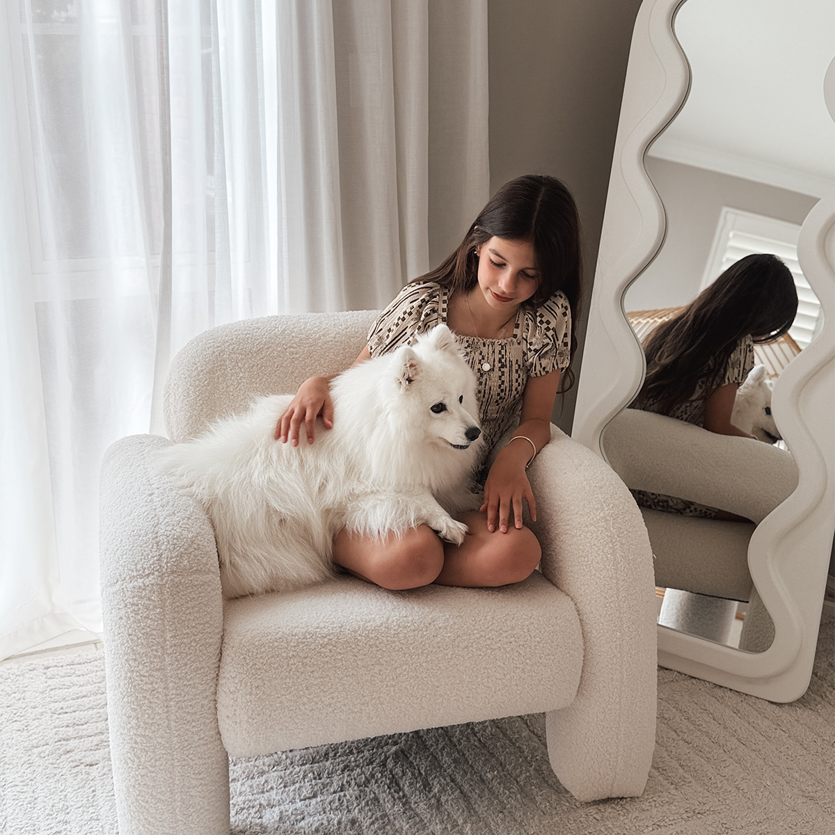 Felix Teddy Occasional Chair - Cream